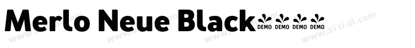 Merlo Neue Black字体转换